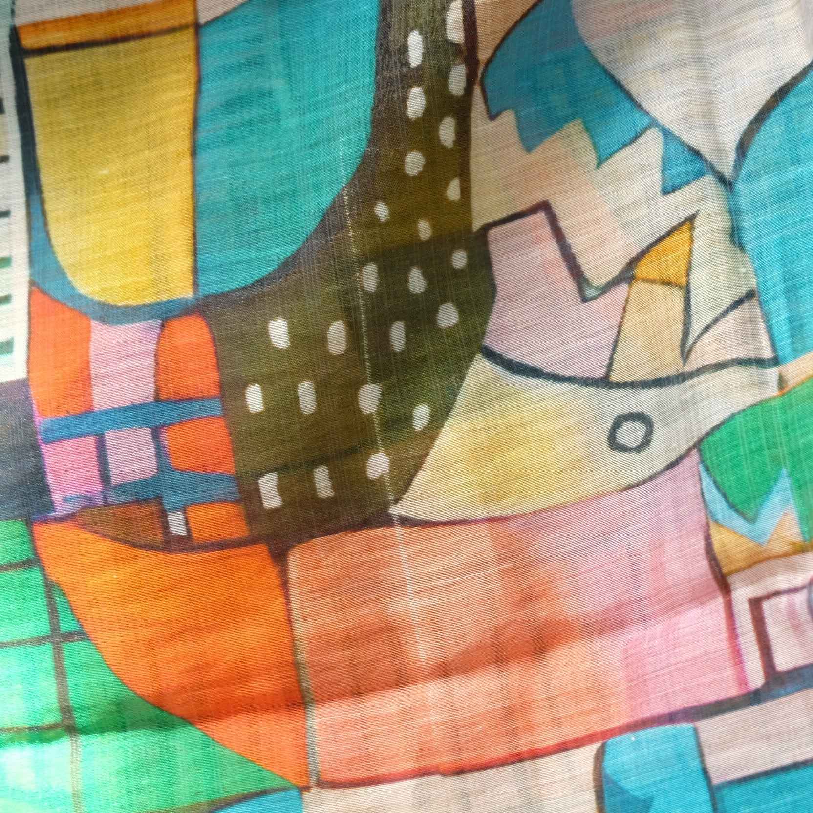 Abstract TENCEL™ Rayon Lightweight Summer Fabric – 1.64 yd