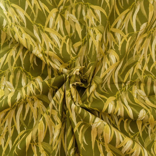 Anne Waters Olive Leaf Cotton Craft Fabric — 3 Yards
