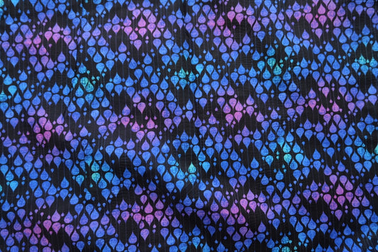 Blue Violet Graphic Cotton — 2.2 yd - BUBBO