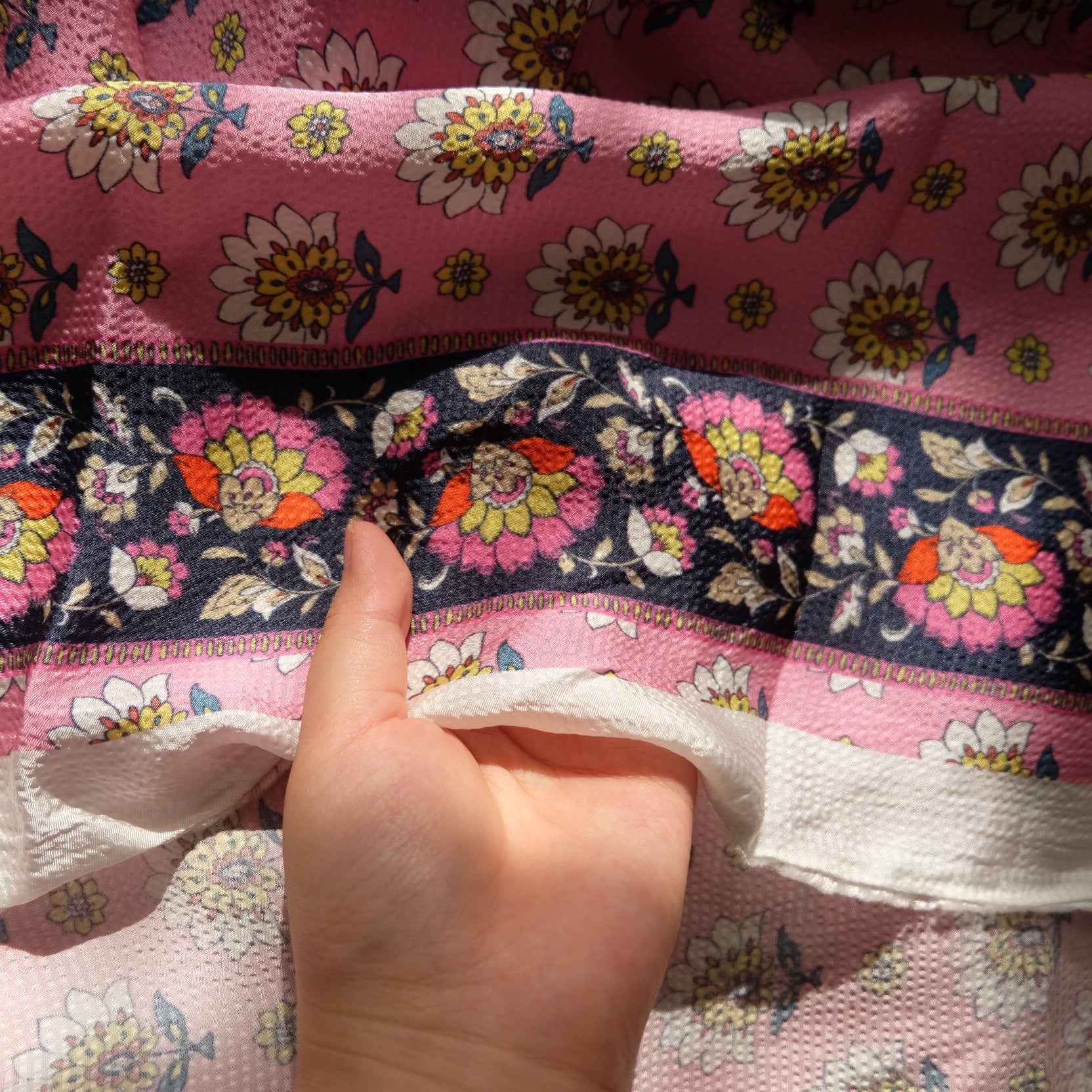 Border Print Cupro – Drapey Fabric for Dresses, Sets & Sleepwear