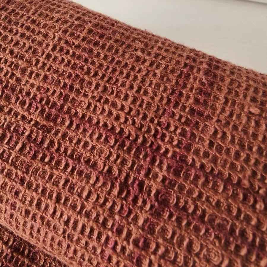 Brown Waffle Weave Southern Tǔbù – 2.4-Meter Length for Two Ready-to-Wear Scarves