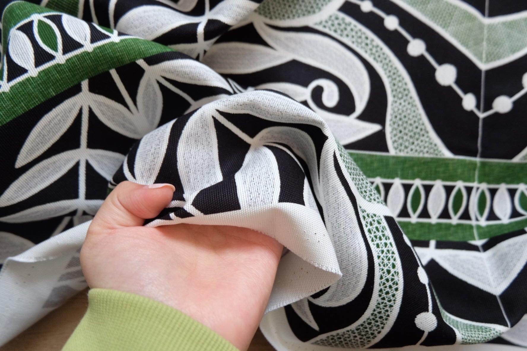 Designer Cotton Canvas – Tribal / Polynesian Inspired Print – Medium - Heavy Weight – 57” Wide – Sold by the Yard - BUBBO