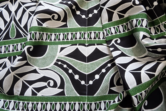 Designer Cotton Canvas – Tribal / Polynesian Inspired Print – Medium - Heavy Weight – 57” Wide – Sold by the Yard - BUBBO