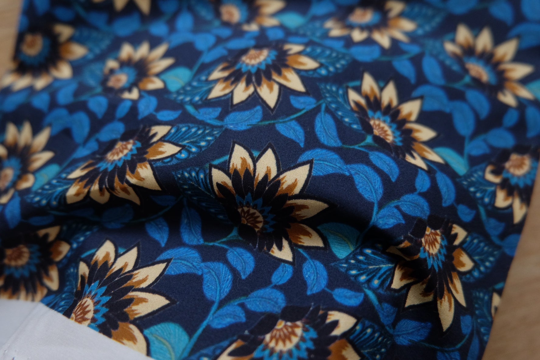 Designer Surplus Cotton Jacquard – Sunflower Print – Vintage Textured – 57” Wide – Sold by the Yard - BUBBO