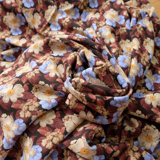 Drapey Floral Rayon Fabric – Soft Skirt & Trouser Fabric (2.19 yds)