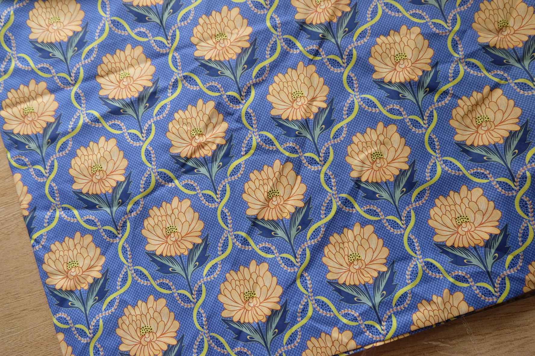 Fine 80s Cotton Floral Print Fabric – 2.4 yds - BUBBO
