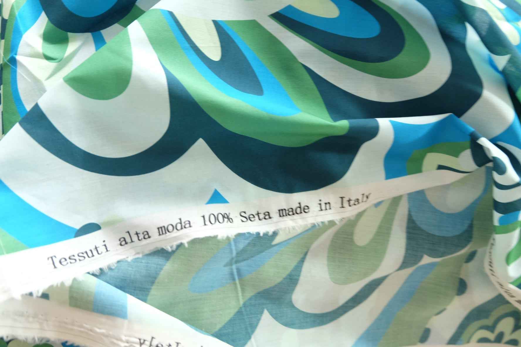Italian-Marked Retro Mod Fabric — 3.7 yd