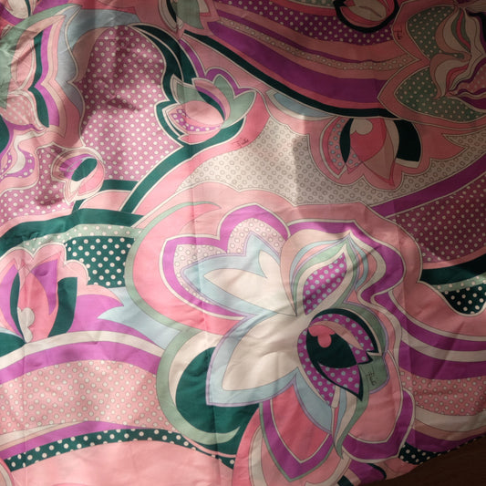 Italian Pastel Floral Print Silk — 3.3 yd - BUBBO