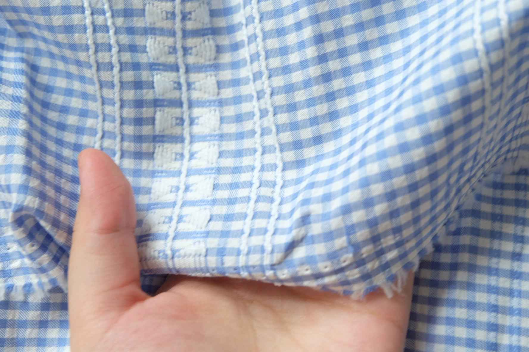 Jacquard Gingham Cotton-Blend — 2.2 yd