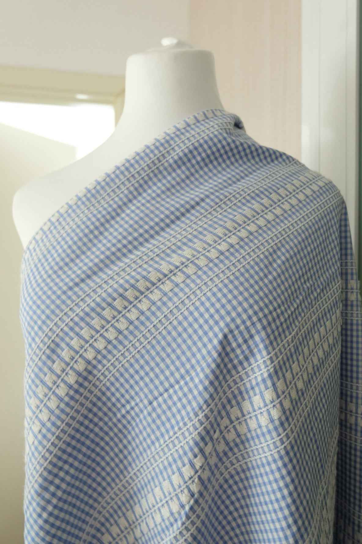 Jacquard Gingham Cotton-Blend — 2.2 yd