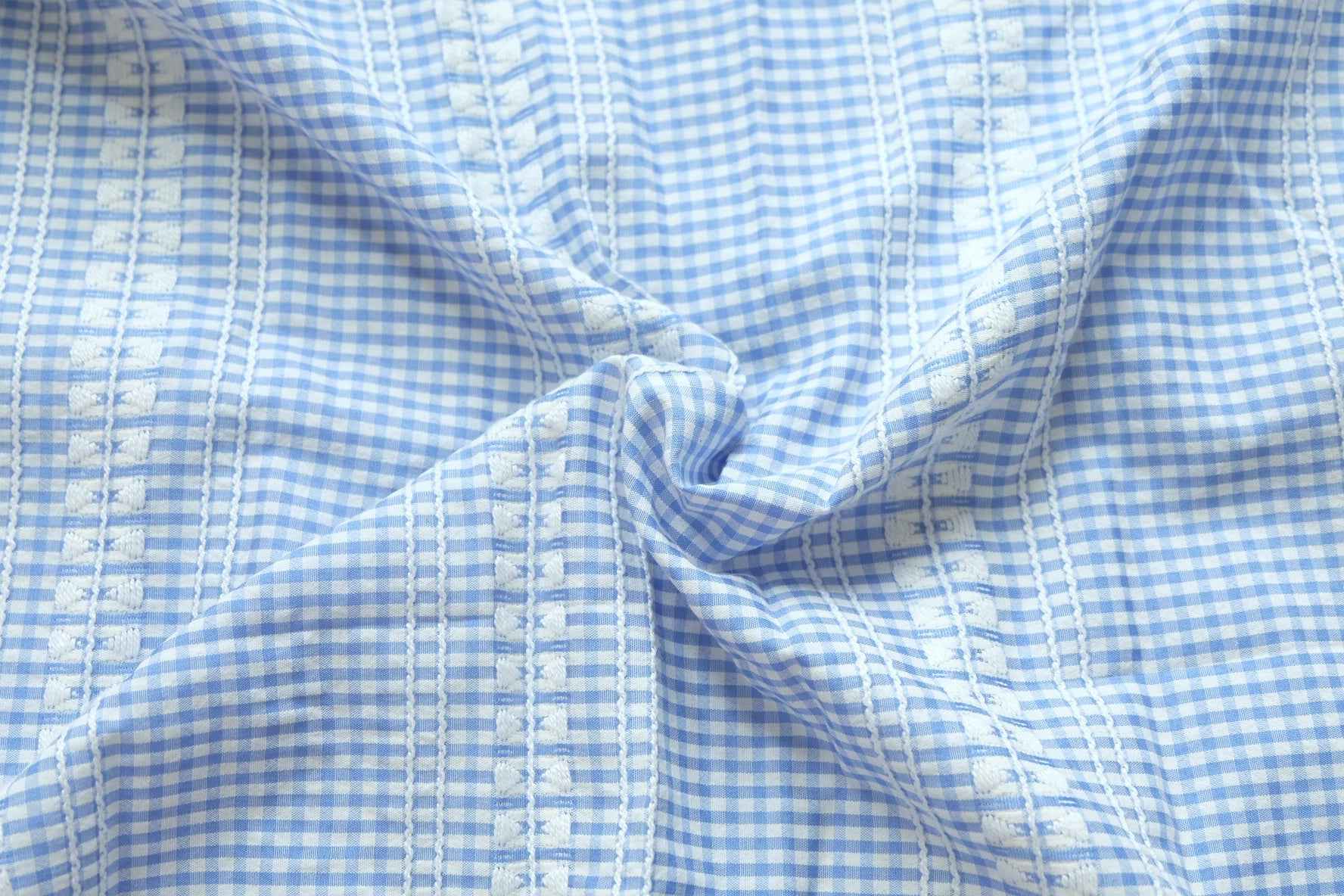Jacquard Gingham Cotton-Blend — 2.2 yd