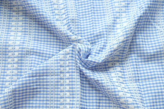 Jacquard Gingham Cotton-Blend — 2.2 yd