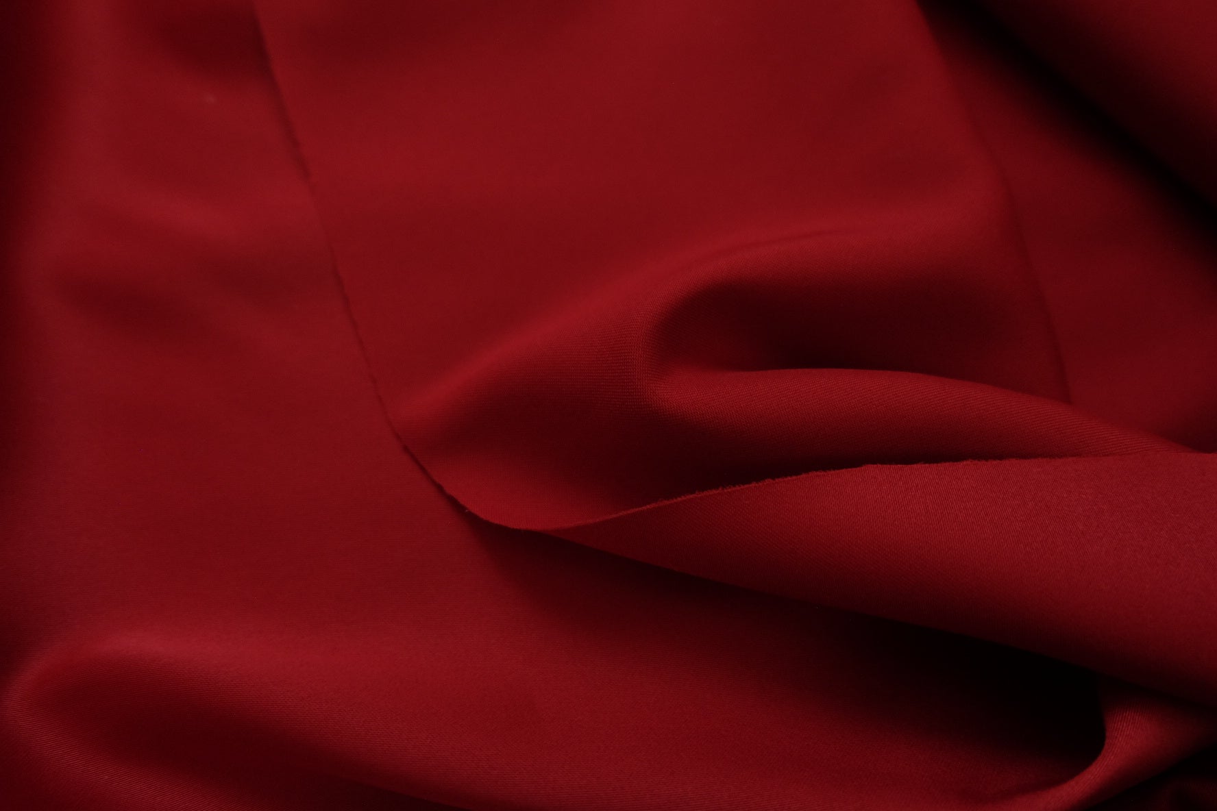 Japanese Acetate Satin – Crimson Red – 57” Wide – Approx. 6.5 Yards Total – Sold by the Yard - BUBBO