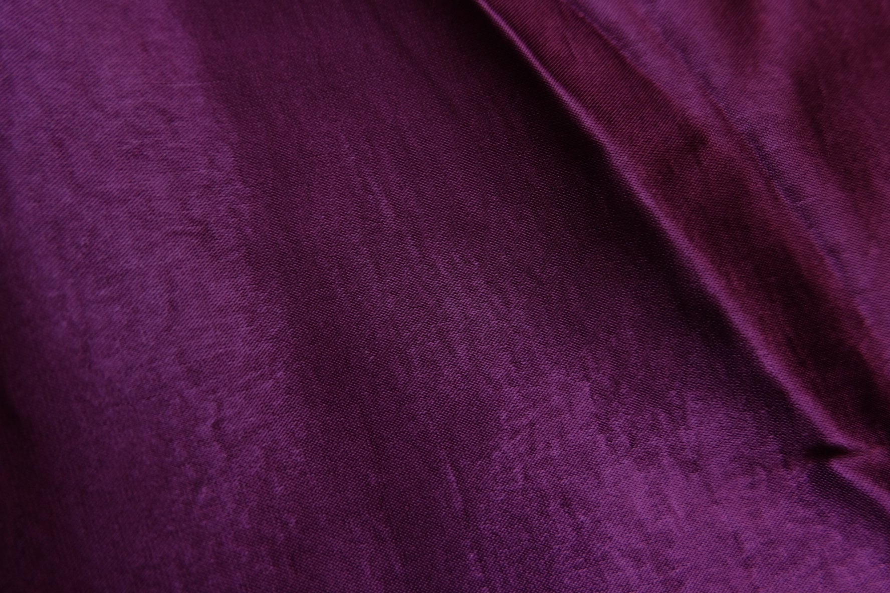 Japanese Acetate Satin Fabric – Deep Kikyo Purple – 57” Wide – Sold by the Yard - BUBBO