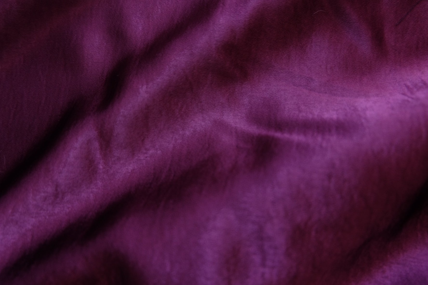 Japanese Acetate Satin Fabric – Deep Kikyo Purple – 57” Wide – Sold by the Yard - BUBBO
