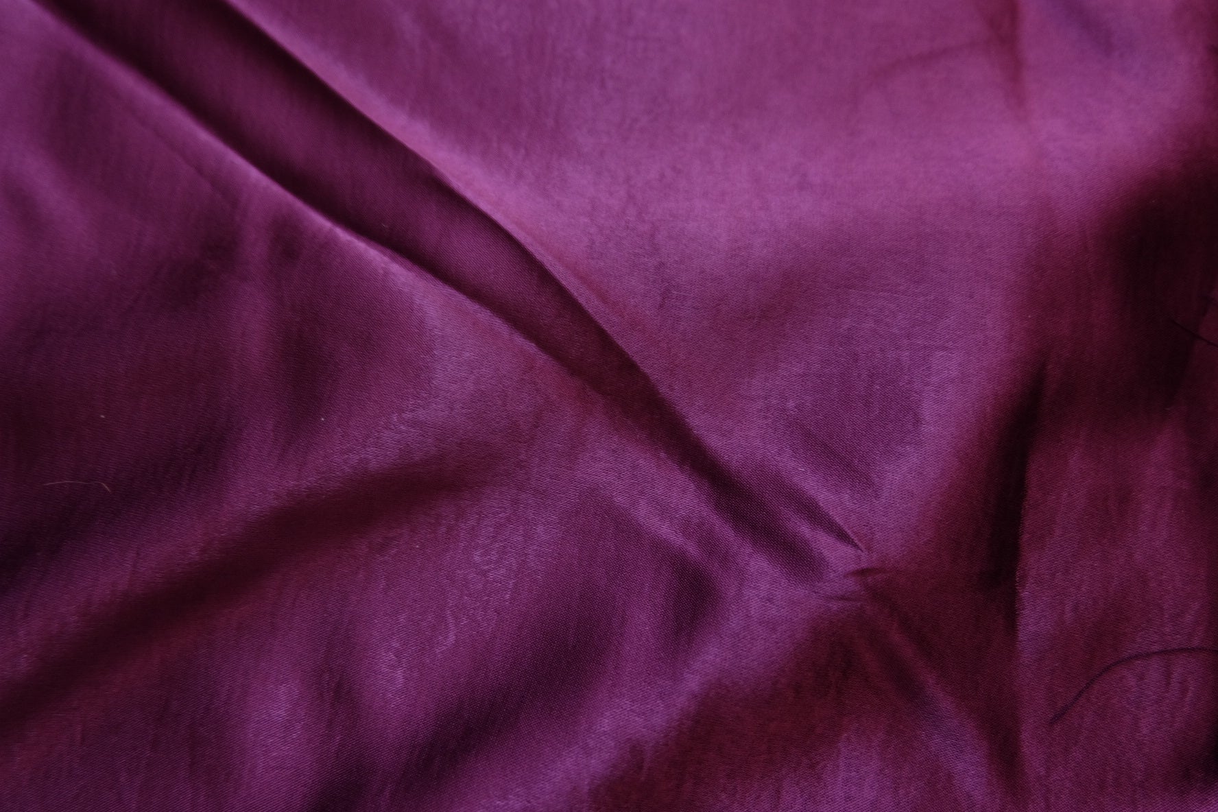 Japanese Acetate Satin Fabric – Deep Kikyo Purple – 57” Wide – Sold by the Yard - BUBBO
