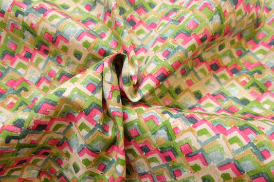 Japanese Cotton Print – Graphic Garden Geometric | 1.64 yds Cut