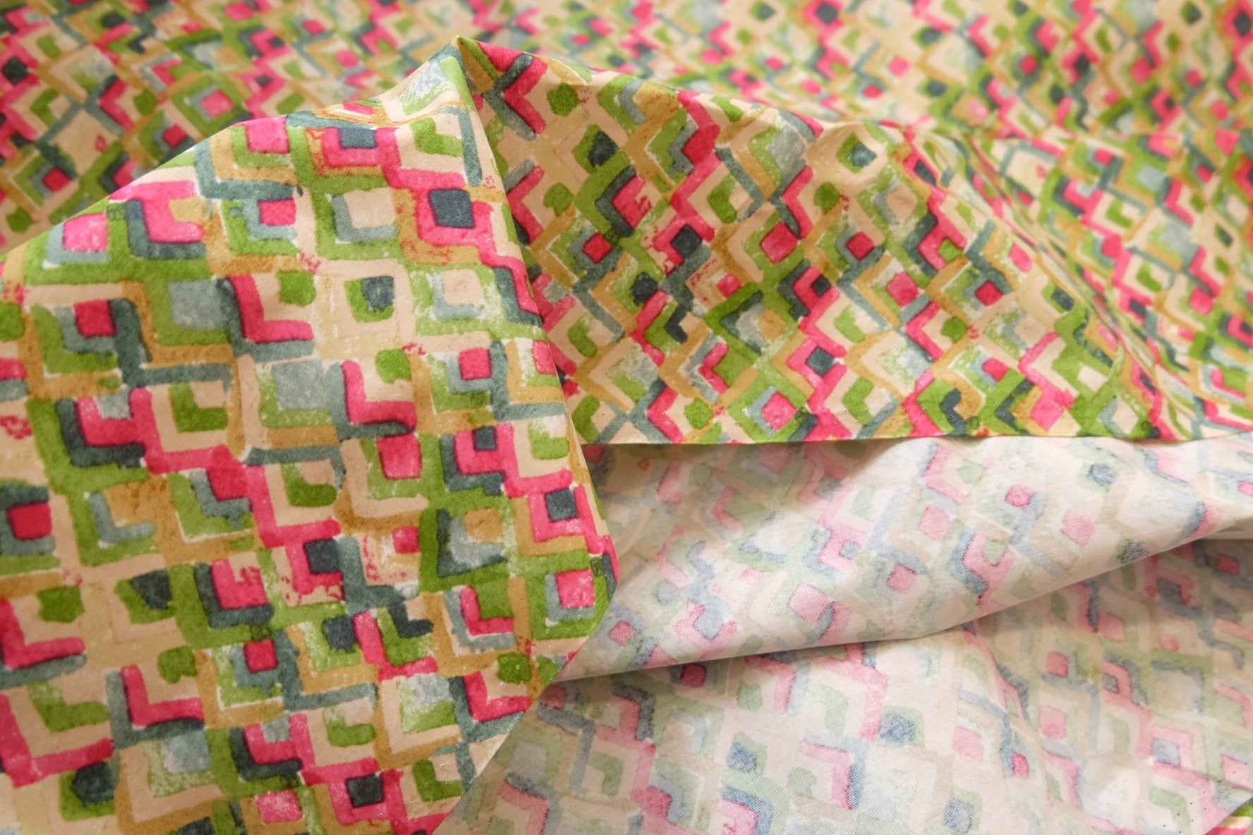 Japanese Cotton Print – Graphic Garden Geometric | 1.64 yds Cut