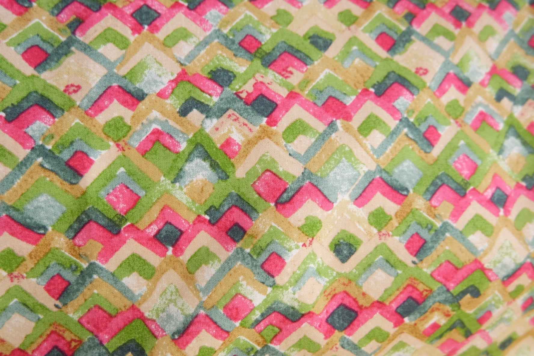 Japanese Cotton Print – Graphic Garden Geometric | 1.64 yds Cut