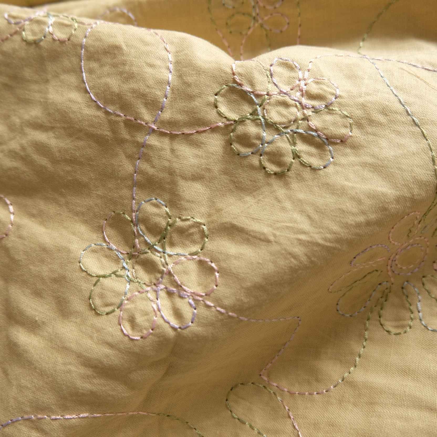 Japanese Floral Embroidered Cotton — 2.2 yd