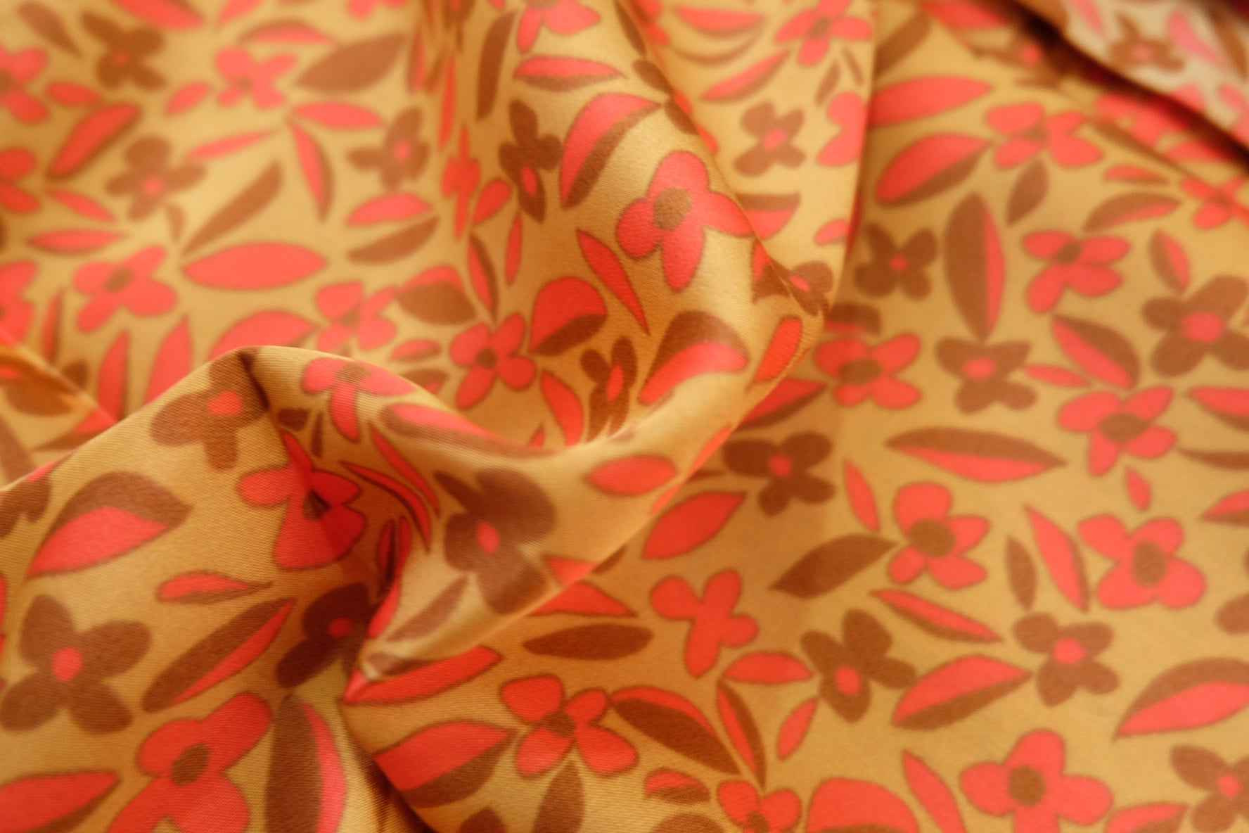 Japanese Rayon Tencel Floral Fabric – Soft Drapey Dress Fabric (2.18 yards)