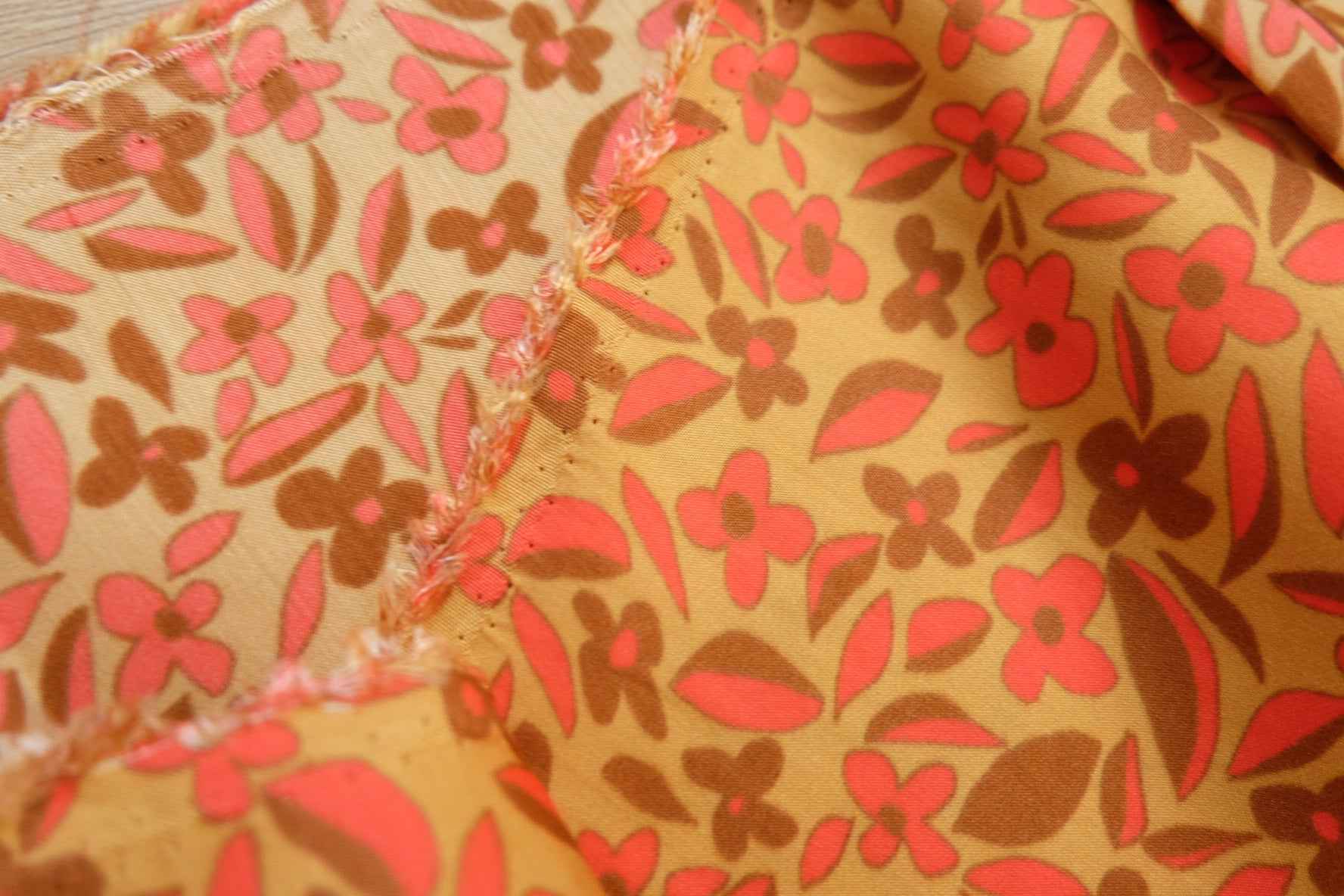 Japanese Rayon Tencel Floral Fabric – Soft Drapey Dress Fabric (2.18 yards)