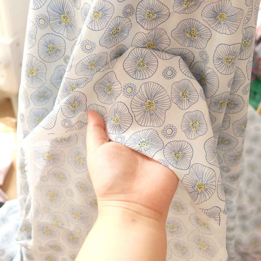 Lightweight High-Count Cotton Floral Fabric – 3.3 Yards