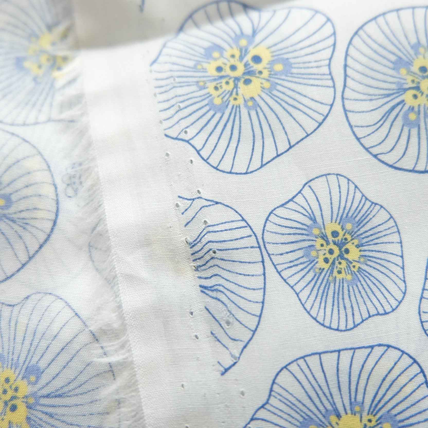 Lightweight High-Count Cotton Floral Fabric – 3.3 Yards