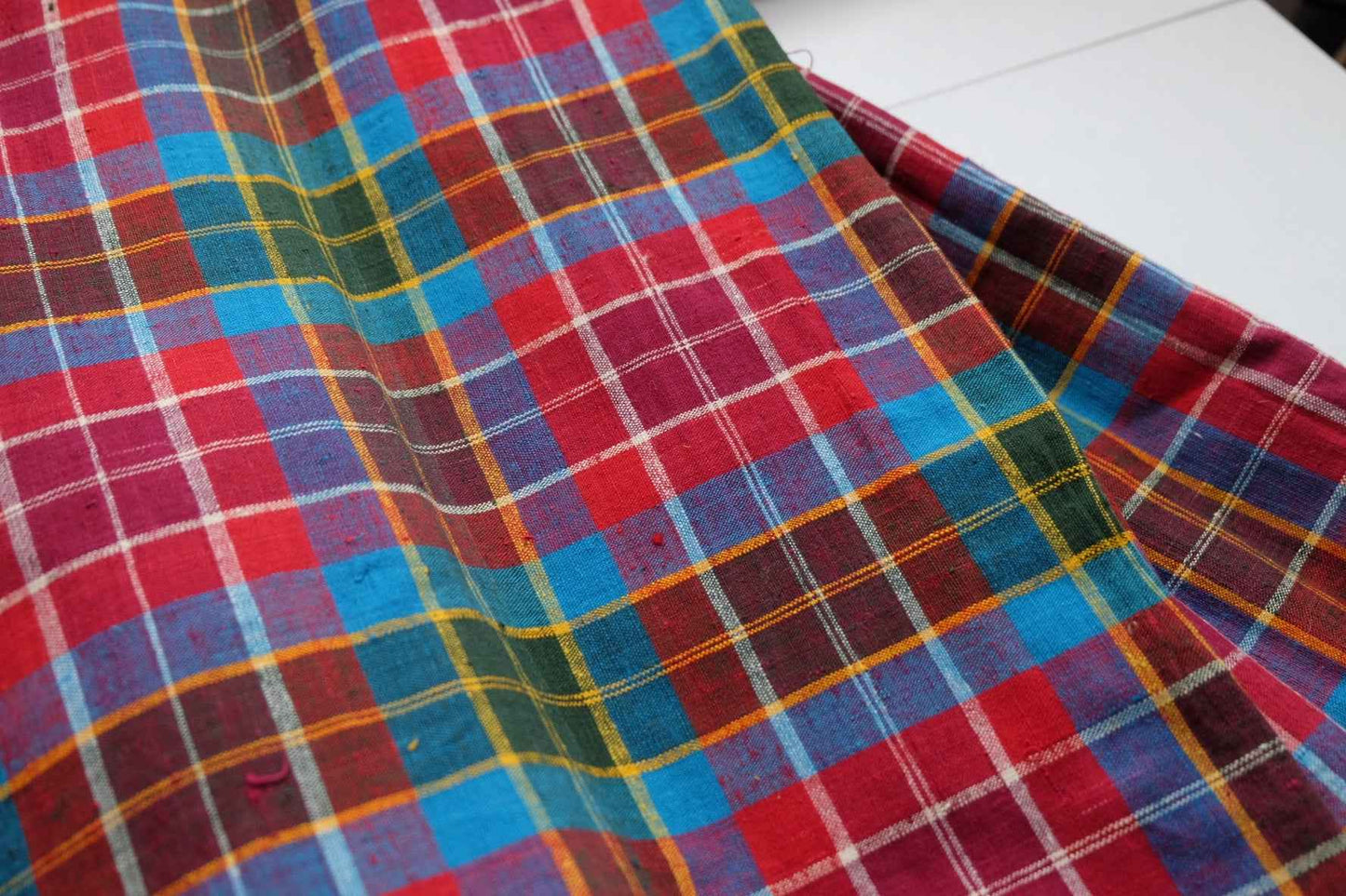 Multi - Color Northern Check Tǔbù - 50cm Width - BUBBO