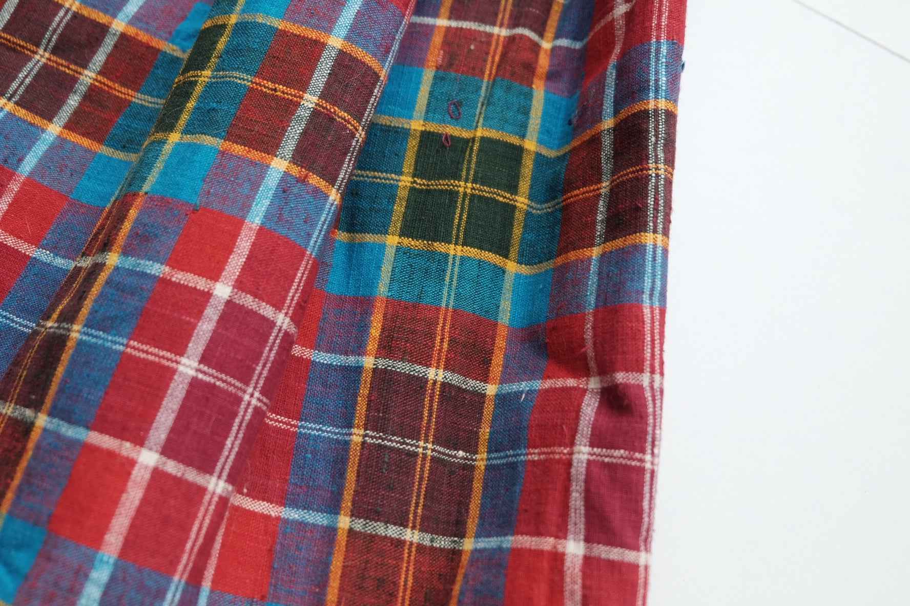 Multi - Color Northern Check Tǔbù - 50cm Width - BUBBO