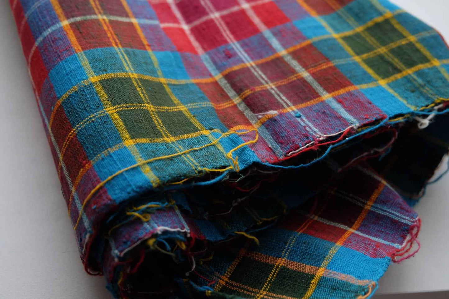 Multi - Color Northern Check Tǔbù - 50cm Width - BUBBO