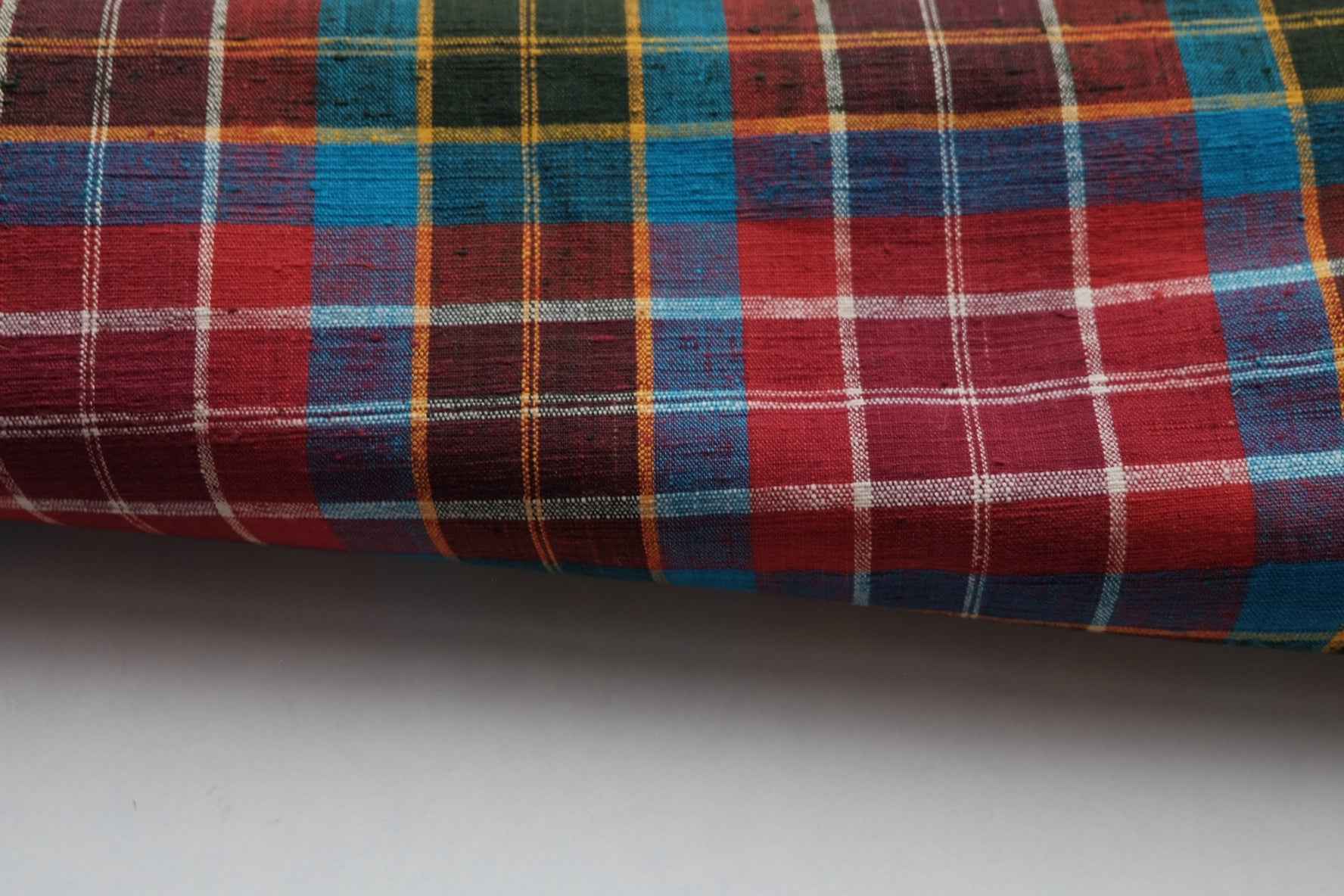 Multi - Color Northern Check Tǔbù - 50cm Width - BUBBO