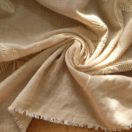 Natural Tencel Linen Fabric – Soft Drapey Fabric for Dresses, Tops & Trousers (2.19 yds)