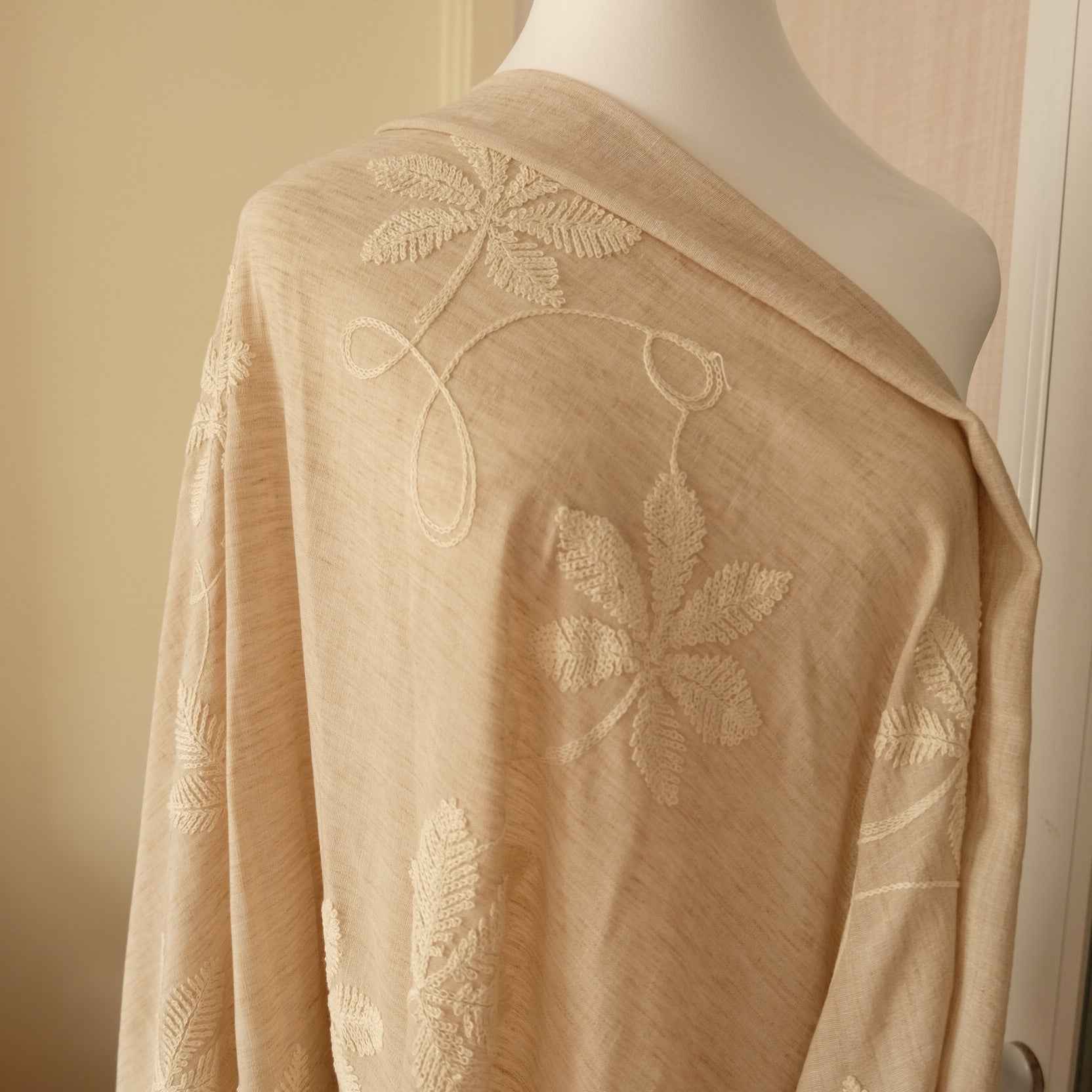 Natural Tencel Linen Fabric – Soft Drapey Fabric for Dresses, Tops & Trousers (2.19 yds)