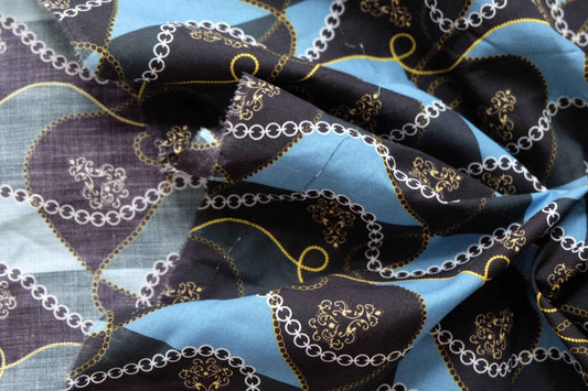 Ornamental Chain Print Cotton — 1.0 yd