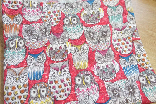 Owl Print Brushed Cotton — 1.6 yd
