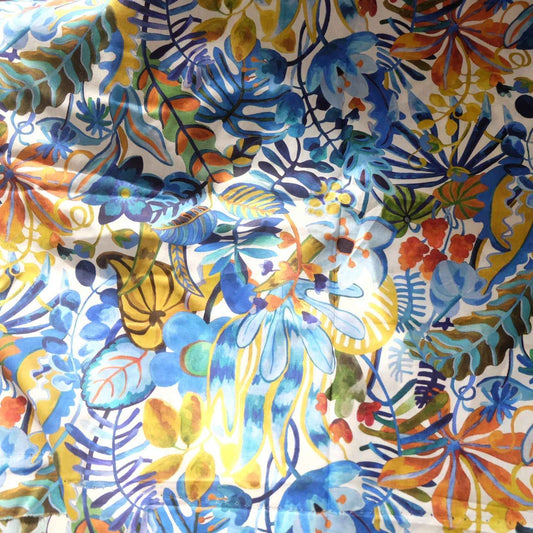 Painterly Botanical Cotton Lawn
