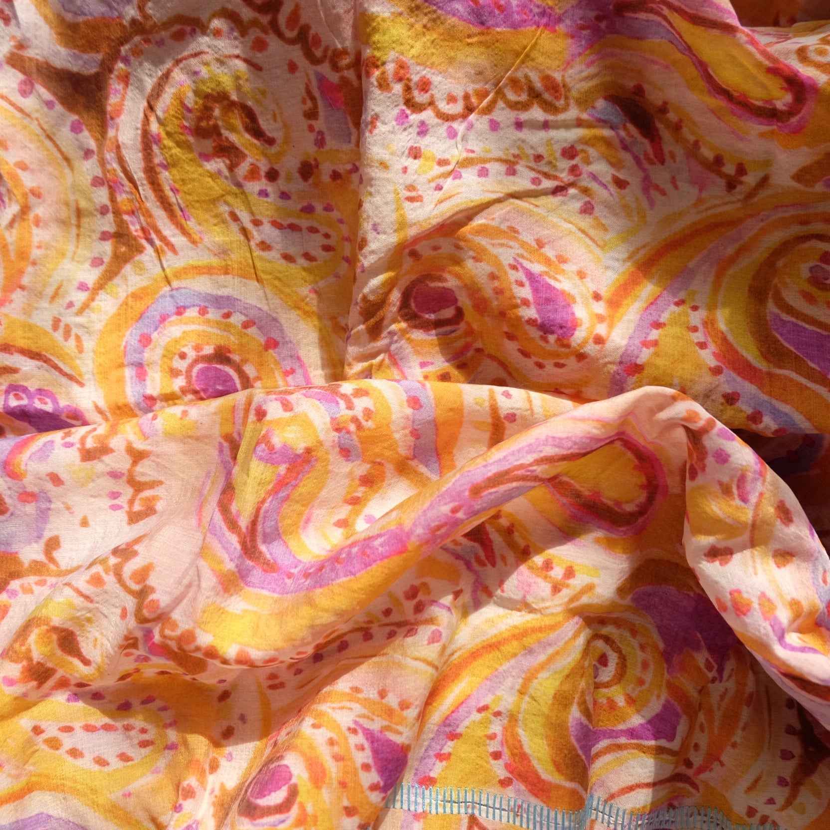 Painterly Paisley Tencel Cotton — 3.3 yd