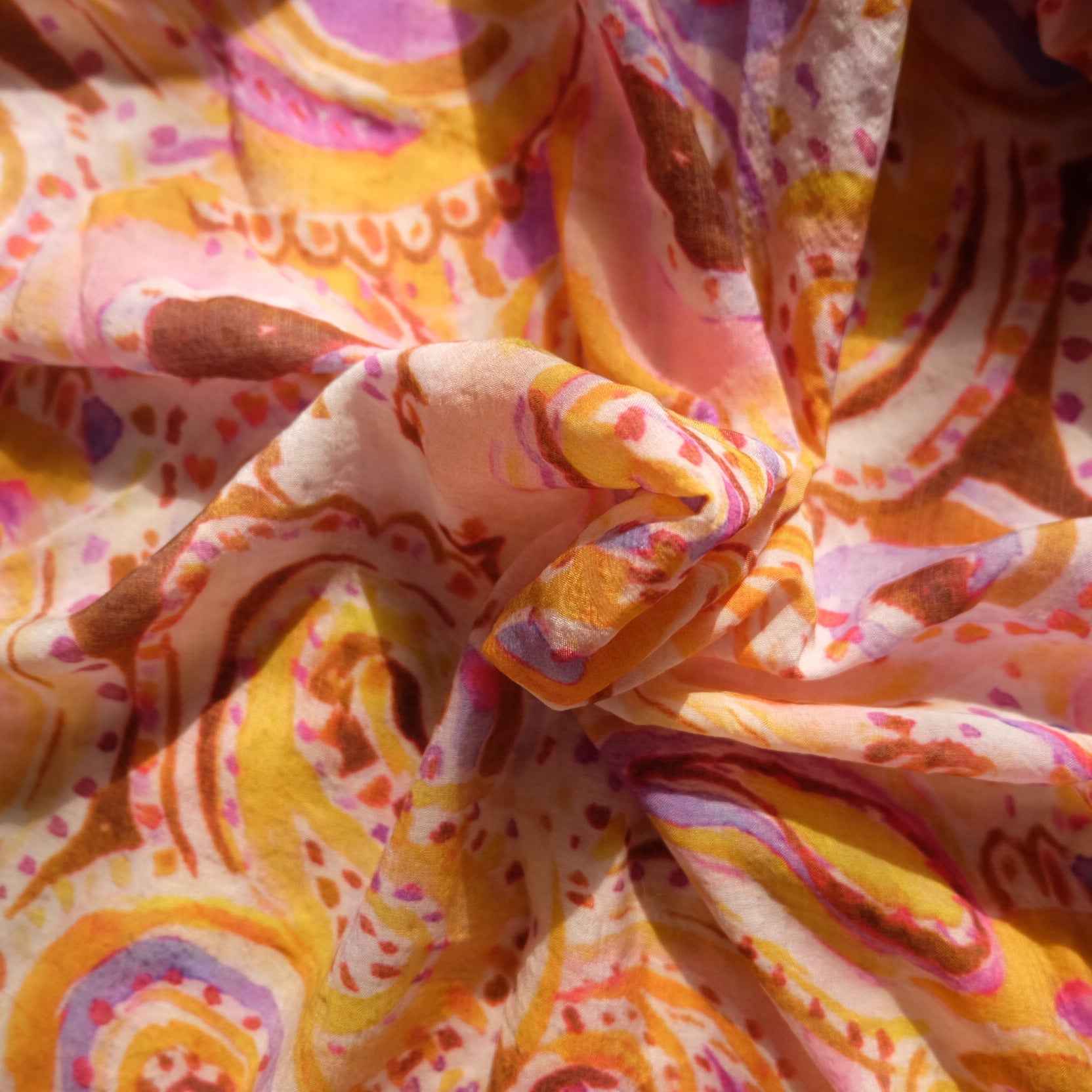 Painterly Paisley Tencel Cotton — 3.3 yd