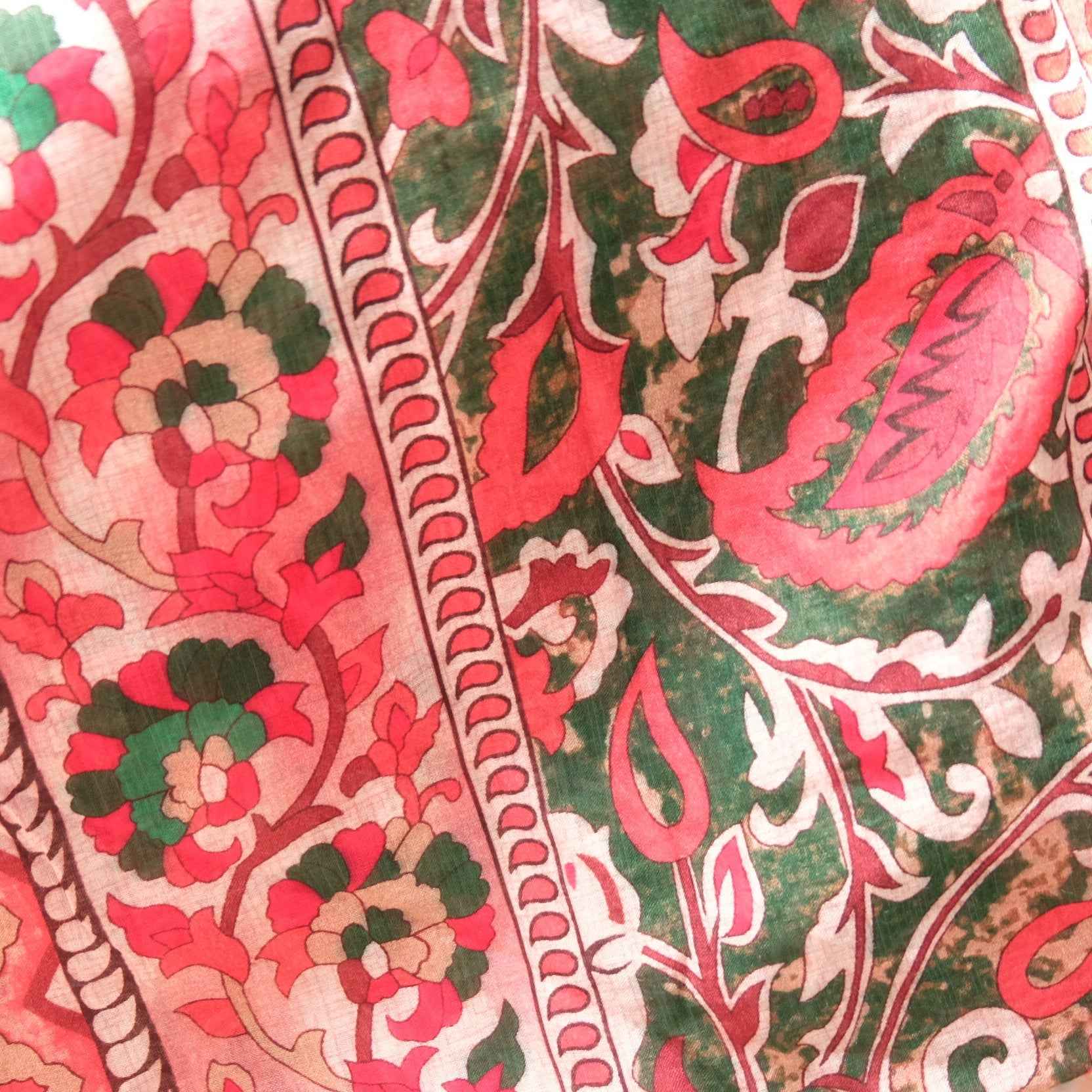Paisley Tencel Cotton Dress Fabric – Lightweight Semi-Sheer Summer Fabric (3.5 yd)