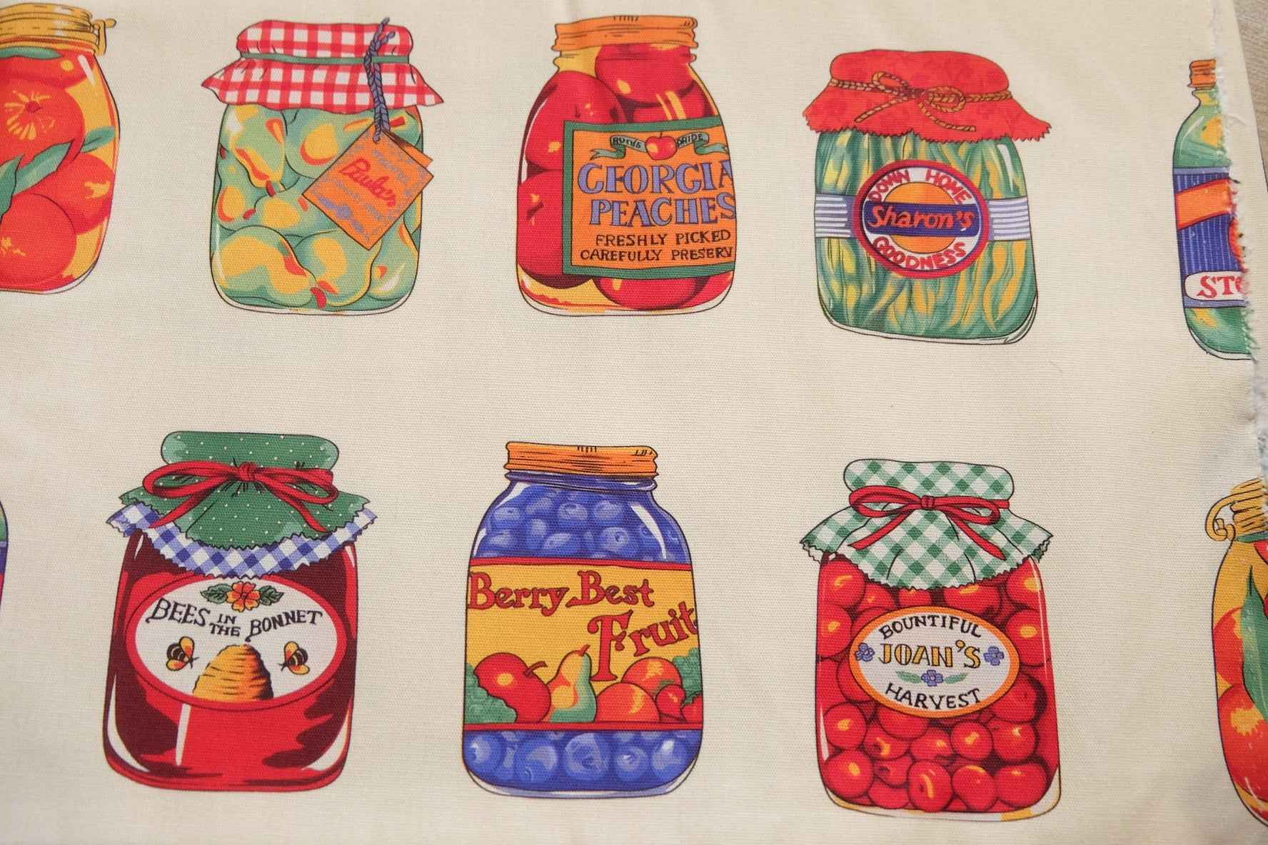 Pantry Jar Cotton Canvas — 1.1 yd