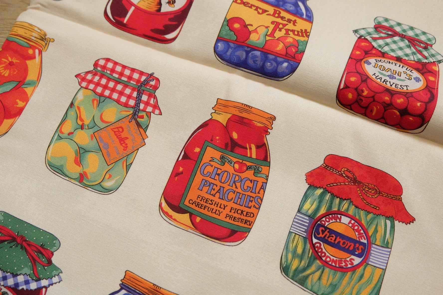 Pantry Jar Cotton Canvas — 1.1 yd