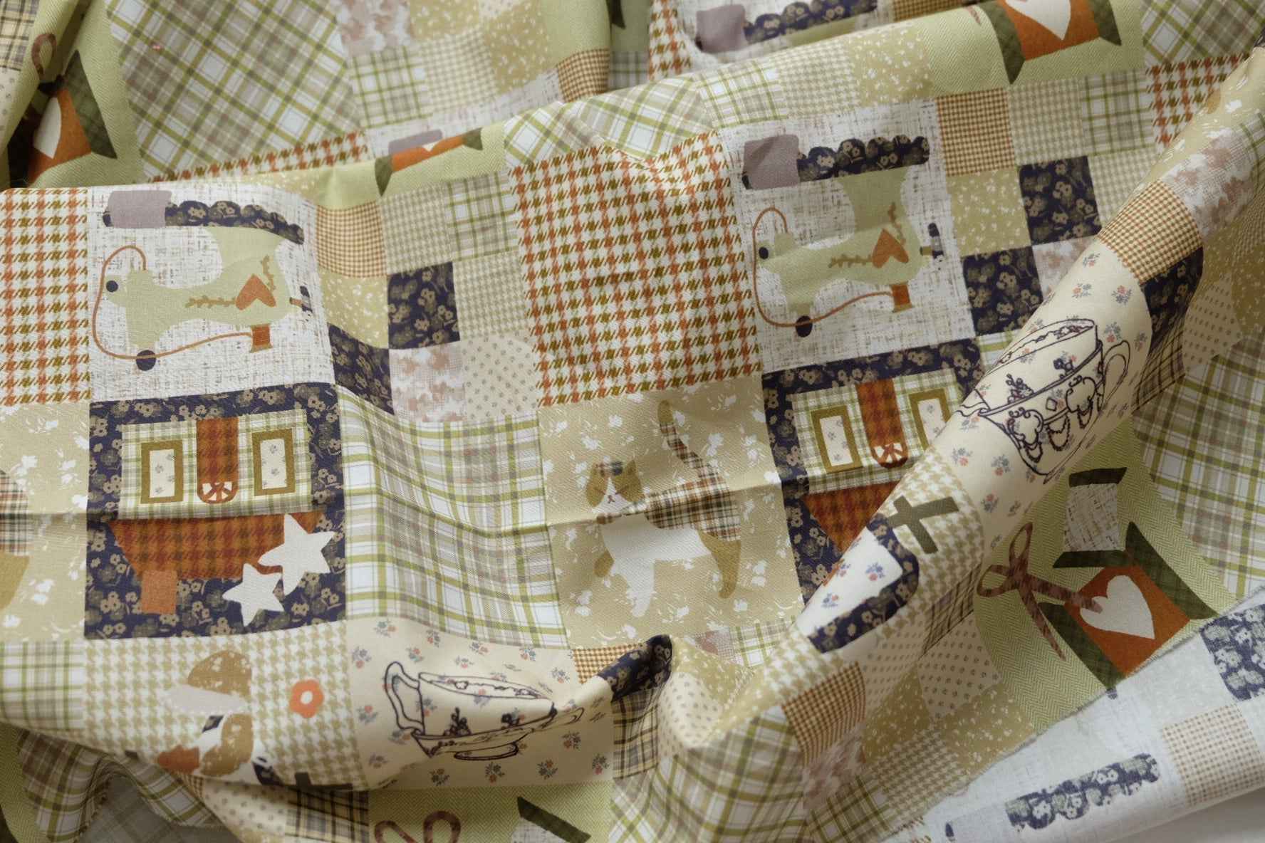 Patchwork Storybook Cotton Poplin — 2.2 yd