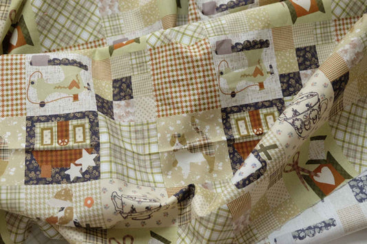 Patchwork Storybook Cotton Poplin — 2.2 yd