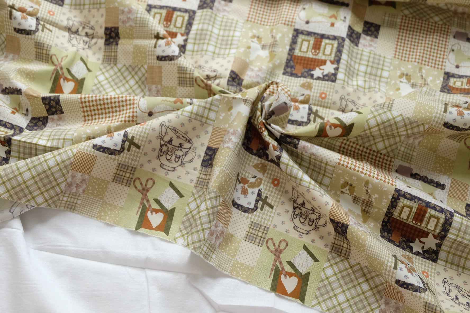 Patchwork Storybook Cotton Poplin — 2.2 yd