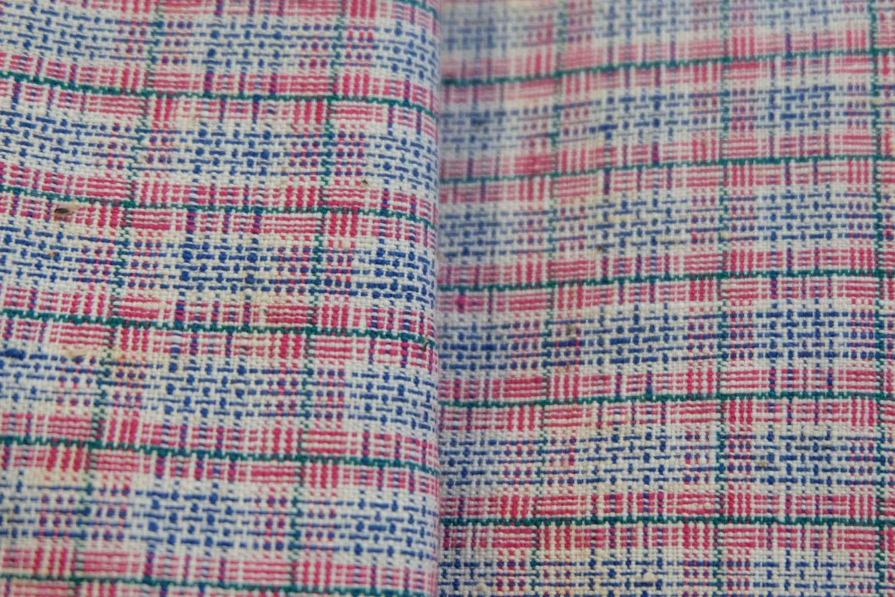 Peach Blossom Reed: Pink Tǔbù with Woven Texture - 37.5cm Width | Final 2 Meters - BUBBO