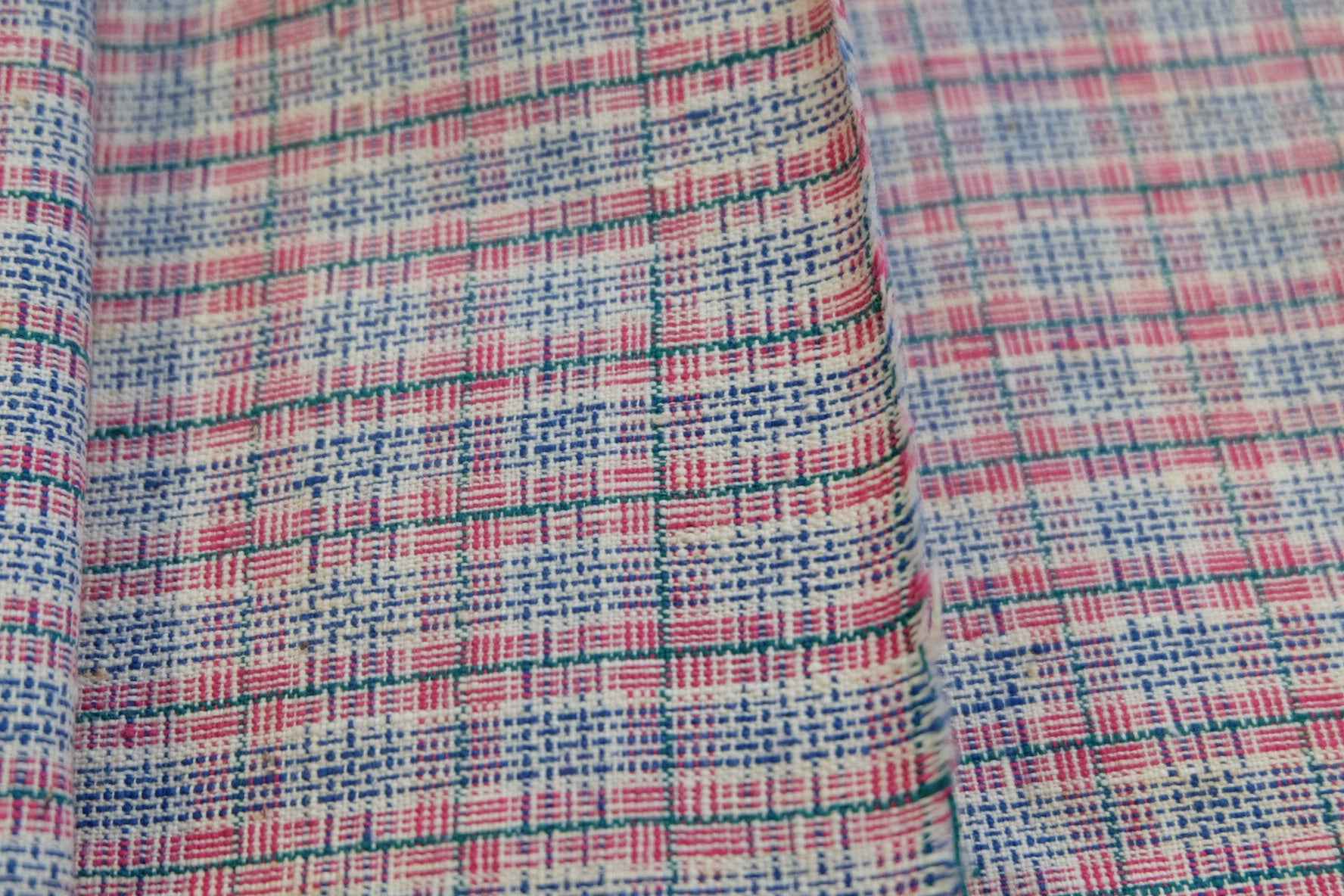 Peach Blossom Reed: Pink Tǔbù with Woven Texture - 37.5cm Width | Final 2 Meters - BUBBO