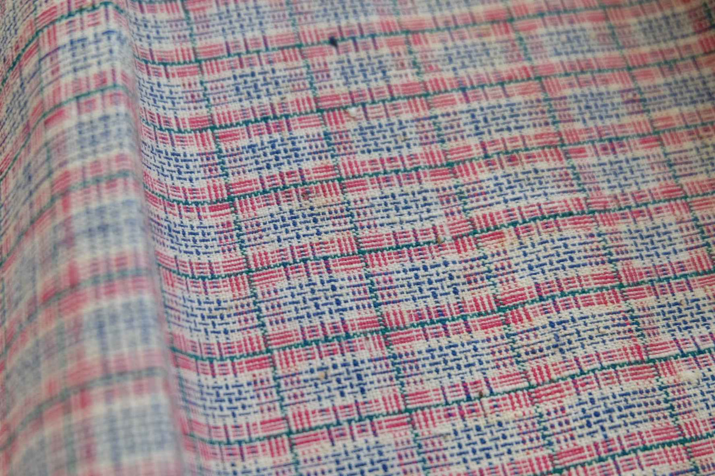 Peach Blossom Reed: Pink Tǔbù with Woven Texture - 37.5cm Width | Final 2 Meters - BUBBO