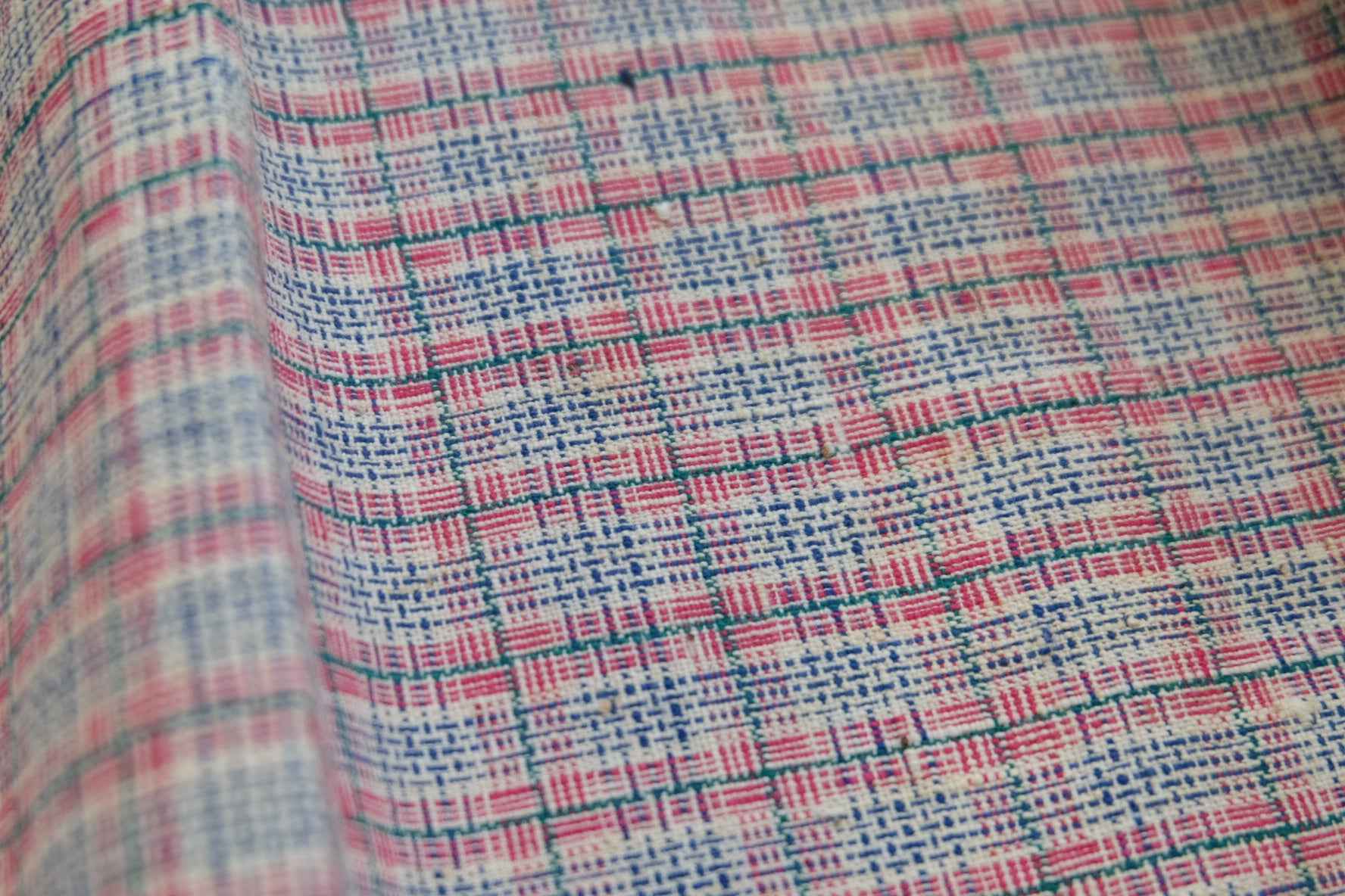 Peach Blossom Reed: Pink Tǔbù with Woven Texture - 37.5cm Width | Final 2 Meters - BUBBO