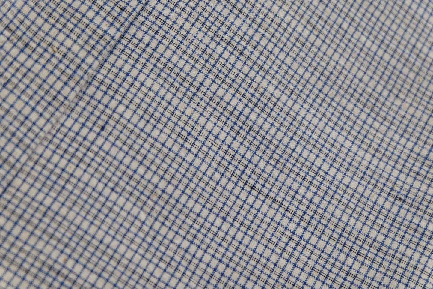 Petite Check: White - Based Small Grid Tǔbù - 35cm Width - BUBBO